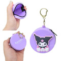 Sanrio 三麗鷗 矽膠圓形零錢包吊飾 (坐姿款) Kitty 酷洛米 人魚漢頓_5