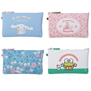 Sanrio 三麗鷗 矽膠拉鍊收納包 大耳狗 兔媽媽 人魚漢頓 大眼蛙