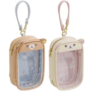 San-X 拉拉熊 皮質造型窗口收納包 (大臉款)