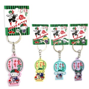 Sanrio 三麗鷗 x 出川哲朗歐兜邁冒險趣 壓克力鑰匙圈 (電動車款) Kitty 布丁狗
