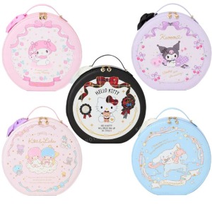 Sanrio 三麗鷗 圓形硬殼手提化妝箱 (角色款) Kitty 雙子星 酷洛米