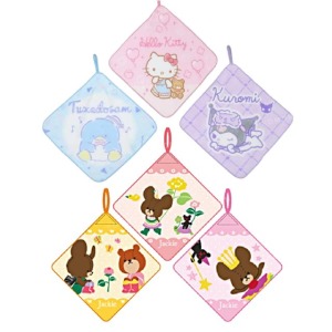 三麗鷗 小熊學校 純棉擦手巾3入組 28x28cm