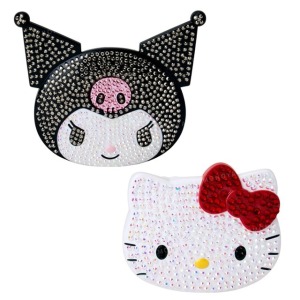 Sanrio 三麗鷗 水鑽造型鏡梳組 (大臉款) Kitty 酷洛米
