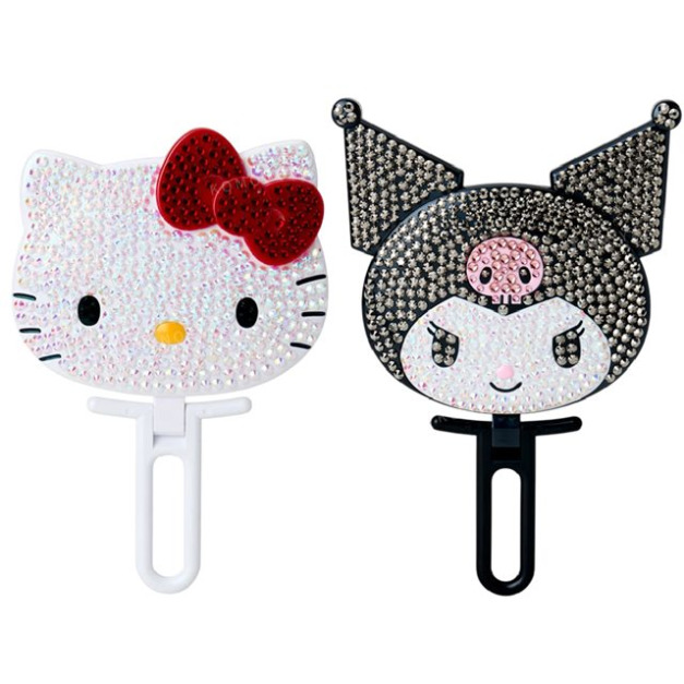 Sanrio 三麗鷗 水鑽造型手拿鏡 (大臉款) Kitty 酷洛米