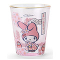 Sanrio 三麗鷗 和風玻璃清酒杯 90ml (櫻花和服款) Kitty 美樂蒂 酷洛米 大耳狗 帕恰狗_2