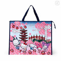 Sanrio 三麗鷗 大集合 和風環保購物袋 XL (櫻花和服款)