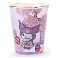 Sanrio 三麗鷗 和風玻璃清酒杯 90ml (櫻花和服款) Kitty 美樂蒂 酷洛米 大耳狗 帕恰狗_4