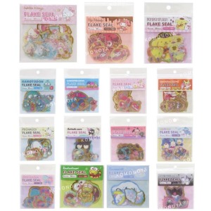 Sanrio 三麗鷗 造型貼紙 30入組 (金邊款) Kitty 美樂蒂 酷洛米 布丁狗 大耳狗