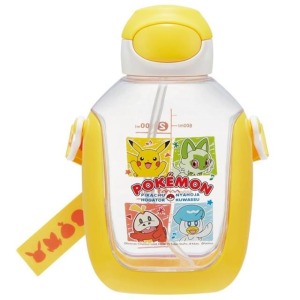 SKATER 寶可夢 彈蓋胖胖吸管水壺 附背帶 780ml PDSH8DX (四格款)