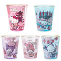 Sanrio 三麗鷗 和風玻璃清酒杯 90ml (櫻花和服款) Kitty 美樂蒂 酷洛米 大耳狗 帕恰狗