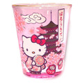 Sanrio 三麗鷗 和風玻璃清酒杯 90ml (櫻花和服款) Kitty 美樂蒂 酷洛米 大耳狗 帕恰狗_1