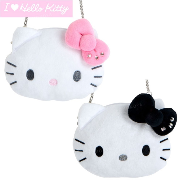 Sanrio 三麗鷗 Hello Kitty 絨毛造型斜背包  (我愛Kitty)