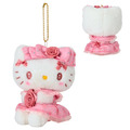 【限購】Sanrio 三麗鷗 絨毛玩偶吊飾 (玫瑰系列) Kitty 美樂蒂 大耳狗_1