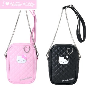 Sanrio 三麗鷗 Hello Kitty 皮質菱格紋斜背包 (I Love Hello Kitty)