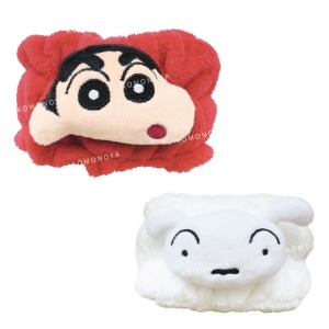 蠟筆小新 絨毛造型洗臉腕帶 (大臉款)