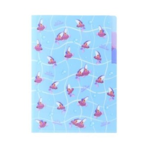 迪士尼 牡蠣寶寶 A5三層資料夾 (藍滿版款)