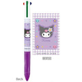 Sanrio 三麗鷗 造型四色原子筆 0.5mm (復古千鳥紋) Kitty 美樂蒂 酷洛米_4