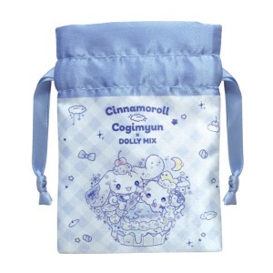 Sanrio 三麗鷗 x Dolly Mix 迷你緞面束口袋 (甜點款) 大耳狗 小麥粉