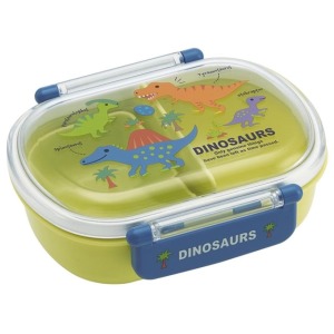 Skater 恐龍 透明雙扣便當盒 360ml QAF2BAAG (綠款)