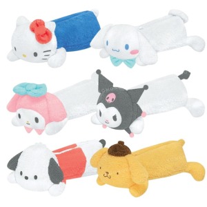 Sanrio 三麗鷗 絨毛玩偶筆袋 (手腳趴姿款) 人魚漢頓 布丁狗 帕恰狗 酷洛米
