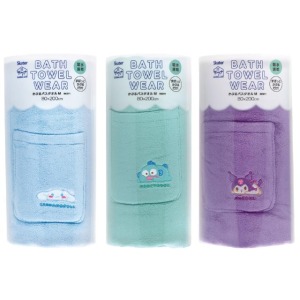 Skater Sanrio 三麗鷗 速乾吸水連身浴巾 80x200cm BKBT1 (趴姿款) 漢頓 酷洛米