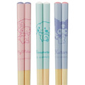 Skater Sanrio 三麗鷗大集合 兒童天然竹筷3入組 21cm (ANT4T)_1