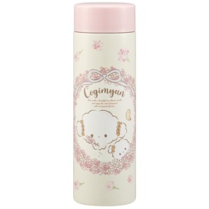 Skater Sanrio 三麗鷗 小麥粉 超輕量不鏽鋼保溫杯 350ml STYL4 (粉黃花圈)