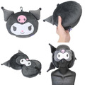 Sanrio 三麗鷗 造型眼罩枕頭組 (大臉款) Kitty 酷洛米 大耳狗_3