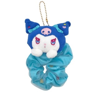 Sanrio 三麗鷗 酷洛米 絨毛玩偶髮圈吊飾 (愛心墨鏡)