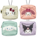 Sanrio 三麗鷗 方形零錢包附扣環 (探頭款) Kitty 美樂蒂 大耳狗 酷洛米