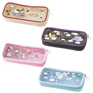 Sanrio 三麗鷗 透明掀蓋式鉛筆盒 (快樂生活款) Kitty 美樂蒂 酷洛米 大耳狗