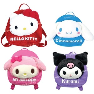 Sanrio 三麗鷗 絨毛造型後背包 (大臉款) Kitty 美樂蒂 酷洛米 大耳狗