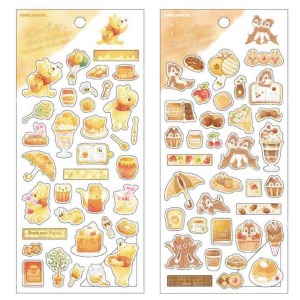 Disney 迪士尼 燙金貼紙 (甜點款) 奇奇蒂蒂 維尼
