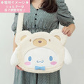 Sanrio 三麗鷗 斜背手提兩用扇子包 (熊熊裝) Kitty 美樂蒂 酷洛米 大耳狗_3