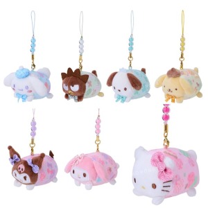 Sanrio 三麗鷗 迷你玩偶吊飾 (和風圖案) Kitty 美樂蒂 大耳狗 酷洛米