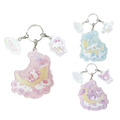 Sanrio 三麗鷗 壓克力三連鑰匙圈 (睡覺款) Kitty 酷洛米 大耳狗