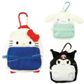 Sanrio 三麗鷗 扣環小物收納包 (後背包款) Kitty 酷洛米 大耳狗
