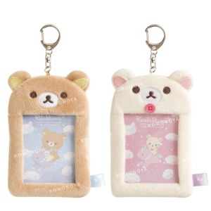 San-X 拉拉熊 絨毛拍立得小卡收納套鑰匙圈 (偶像應援)