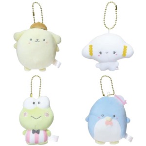 Sanrio x Mochi Panda 聯名 絨毛吊飾娃娃 (麻糬熊貓) 布丁狗 大眼蛙