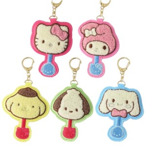 Sanrio 三麗鷗 造型刺繡鑰匙圈 (不二家巧克力) 帕恰狗 大耳狗 布丁狗