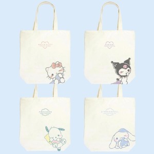 Sanrio 三麗鷗 手提帆布托特包 (愛睏款) Kitty 大耳狗 酷洛米 帕恰狗