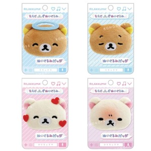 San-X 拉拉熊 絨毛造型別針 (大臉款)