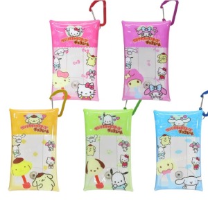 Sanrio 三麗鷗 PVC扣式防水零錢包附扣環 (不二家巧克力) Kitty 帕恰狗