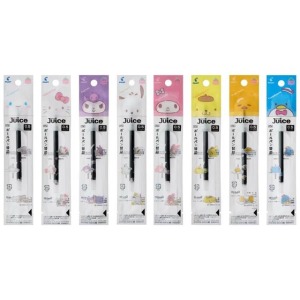 Sanrio 三麗鷗 x PILOT Juice 0.5mm 黑色原子筆芯 (趴姿款) Kitty 美樂蒂