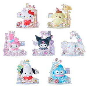 Sanrio 三麗鷗 壓克力展示立牌附玩偶 (角色款) Kitty 酷洛米 人魚漢頓