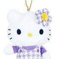 Sanrio 三麗鷗 Hello Kitty 絨毛玩偶吊飾 (紫千鳥 變裝50週年)_1