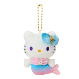Sanrio 三麗鷗 Hello Kitty 絨毛玩偶吊飾 (藍粉漸層人魚 變裝50週年)