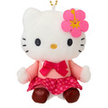 Sanrio 三麗鷗 Hello Kitty 絨毛玩偶吊飾 (粉扶桑粉校服 變裝50週年)_1