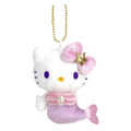 Sanrio 三麗鷗 Hello Kitty 絨毛玩偶吊飾 (粉紫人魚 變裝50週年)