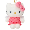 Sanrio 三麗鷗 Hello Kitty 絨毛玩偶吊飾 (深粉衣天使 變裝50週年)_1